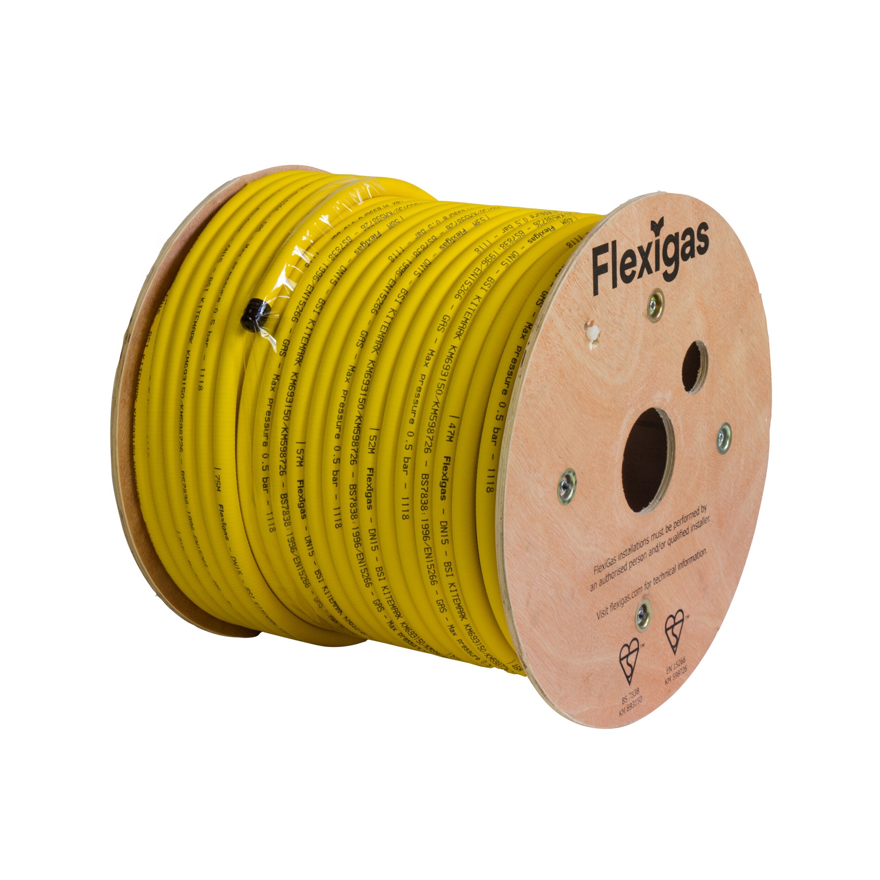 Flexigas DN15 coil on spool
