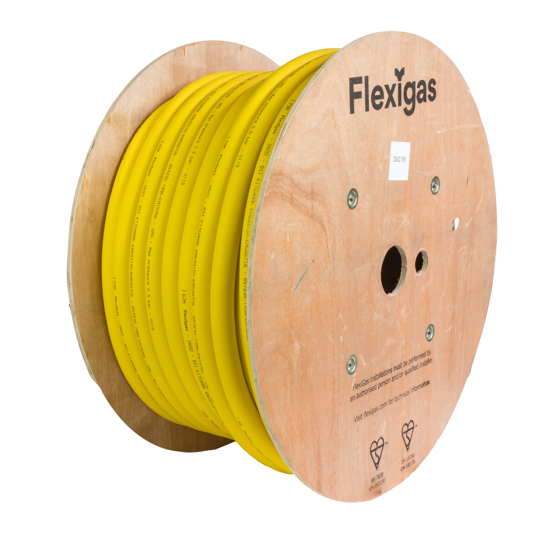 Flexigas DN40 coil on spool